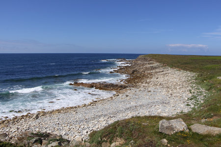 Coast of Penn Enez Year in Esquibienの写真素材