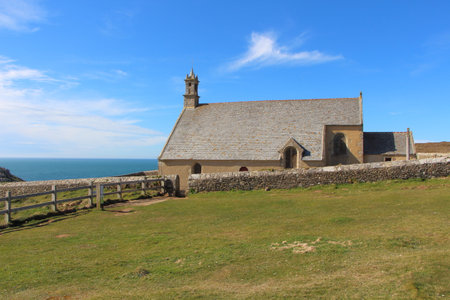 Saint They chapel in Cleden Cap Sizunの写真素材