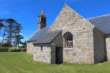 Saint Michel chapel in Plouguerneauの写真素材