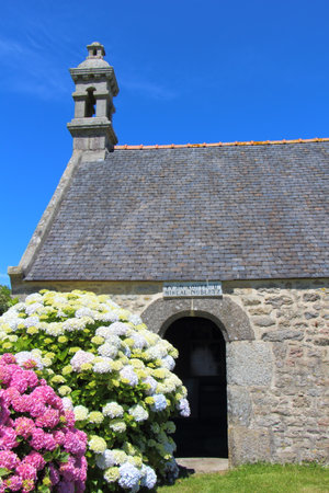 Oratory of Saint Michel chapel in Plouguerneauの写真素材
