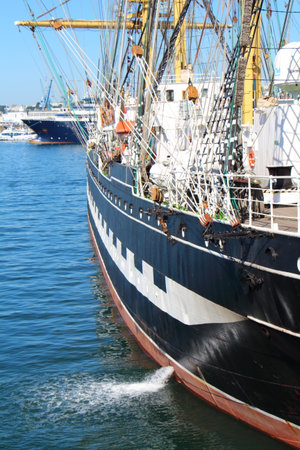 hull of a sailboatの写真素材