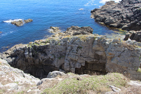 Coast in Plogoffの写真素材