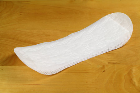 White pantyliner for women's hygienic protectionの写真素材