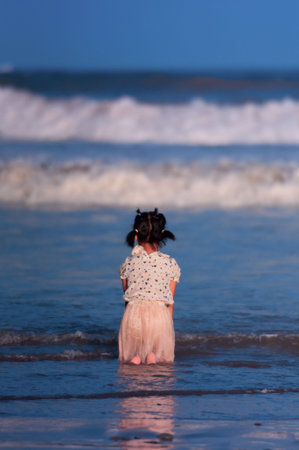 girl on beachの写真素材