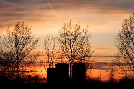 Toronto at Sunsetの写真素材