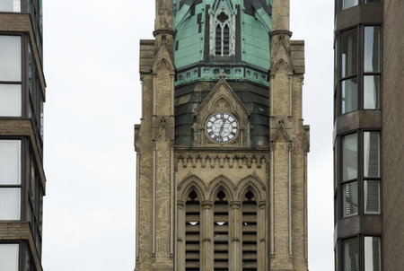 closeup of detailed architecture in toronto                                             の写真素材