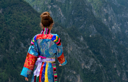 Tibet Womanの写真素材