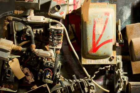 Old Electrical boxesの写真素材