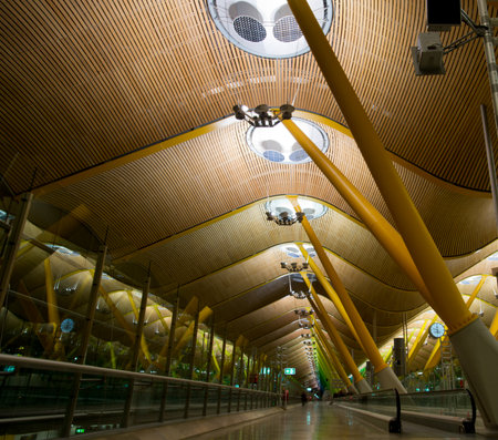 Airport terminal, Madridのeditorial素材