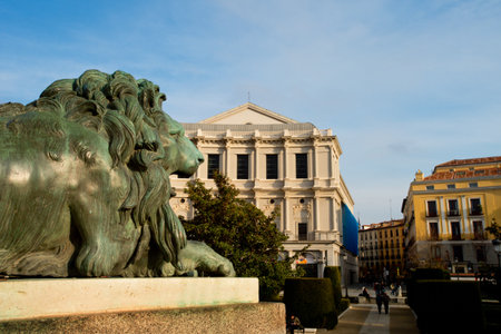 Palacio de Oriente called the Palacio Real  Royal Palace  in Madrid, Spainのeditorial素材
