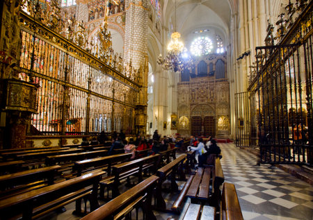 El Transparente in Toledo Cathedral, Spainのeditorial素材