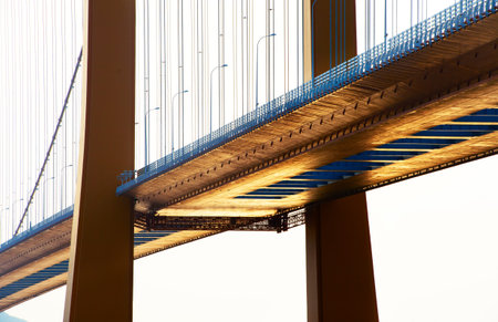 Zhoushan Bridge, in the Chinese province of Zhejiang の写真素材