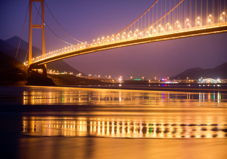 Zhoushan Bridge, in the Chinese province of Zhejiang のeditorial素材