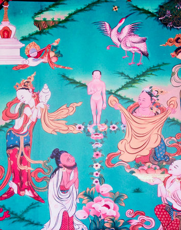 Buddha paintingsのeditorial素材