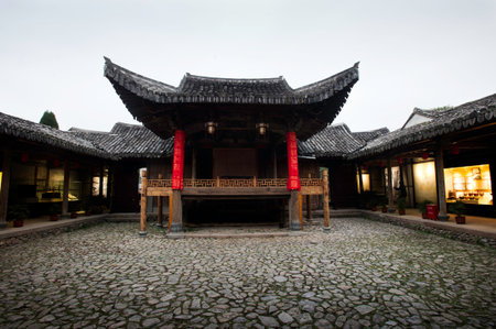 ancient chinese architectureのeditorial素材