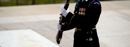 Tomb of the Unknown Soldier, Arlington National Cemeteryのeditorial素材