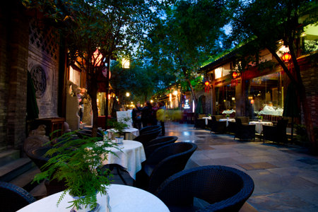 Width alley - Chengdu Commercial Street, Chinaのeditorial素材