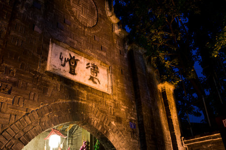 Width alley - Chengdu Commercial Street, Chinaのeditorial素材