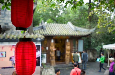 Width alley - Chengdu Commercial Street, Chinaのeditorial素材