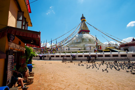 KATHMANDU, NEPAL, The famous bodhinath temple of Kathmandu.