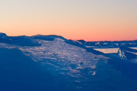 ice and sunの写真素材