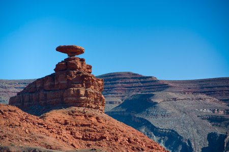 Monument Valley, desert canyon in USAの写真素材