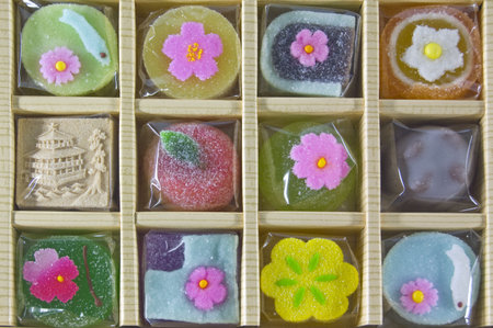 Varies Type of delicious and colorful gammy sweetの写真素材