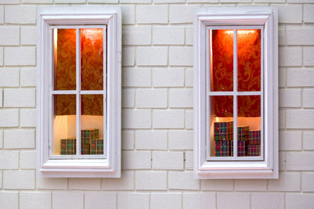 the pair of window displaying some gift