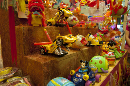 kuala lumpur, Malaysia - August 31, 2011: new battery powered lantern being sold during chinese mooncake festivalのeditorial素材