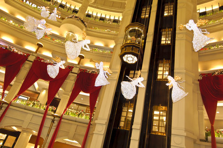 December 24, 2012, Kuala Lumpur, Malaysia - the christmas decoration and lighting at Starhill Shopping Centerのeditorial素材