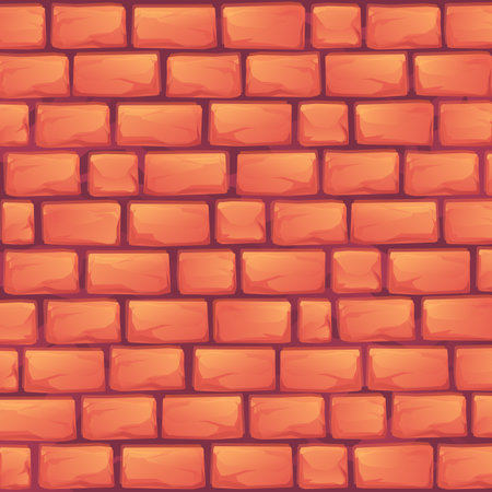 Red brick wall background のイラスト素材