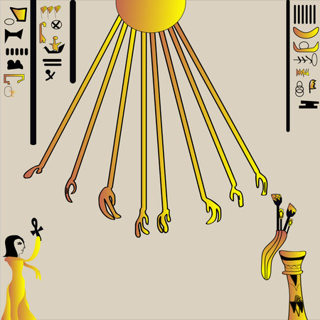 Background with an Egyptian themeのイラスト素材