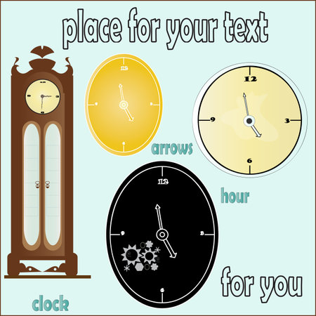 watch on a light background your text exampleのイラスト素材