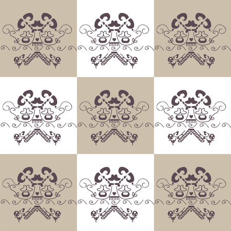 ornate seamless backgroundのイラスト素材