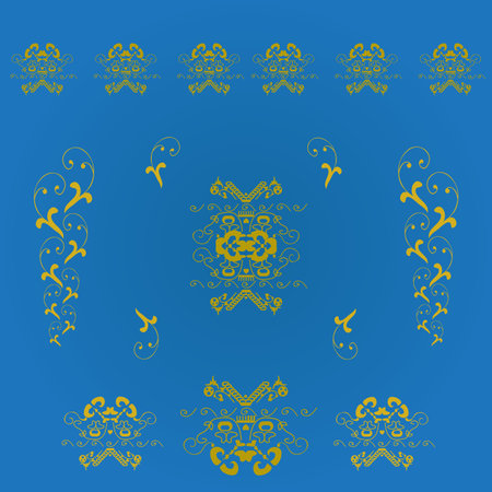 Seamless background with heraldicのイラスト素材