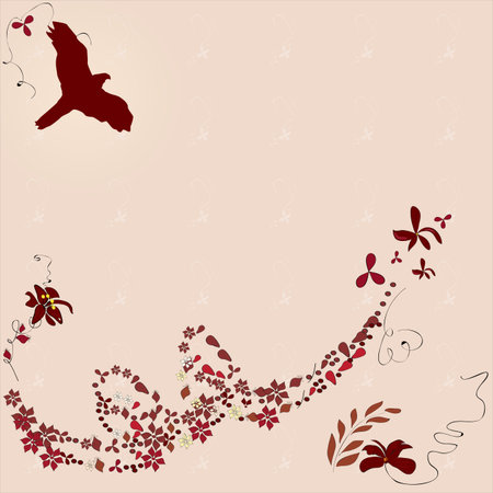 floral wallpaperのイラスト素材
