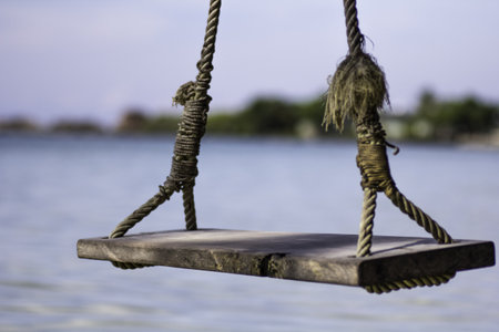 swing of beachの写真素材