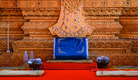 ceremony with arrange in temple