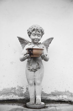 Angel and Holy waterの写真素材