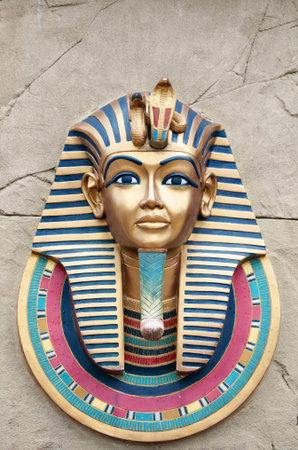 Egyptian Pharaoh s headのeditorial素材
