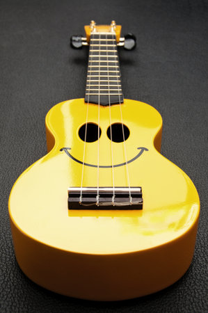 Smiley ukuleleの写真素材