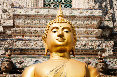 Wat Arun Temple, Bangkok, Thailandの写真素材