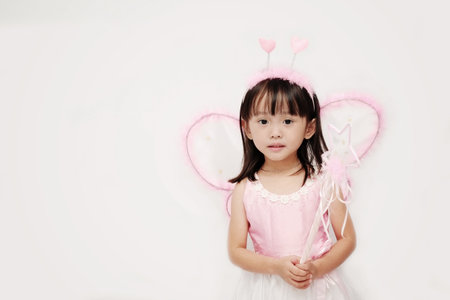 The Girl in fairy dressの写真素材