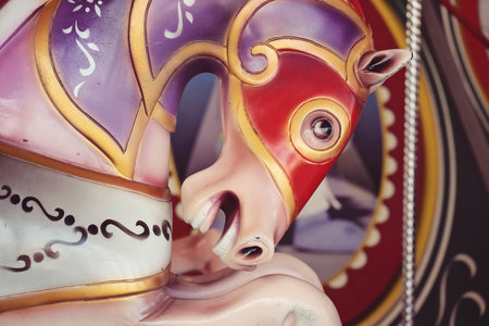 Horse of carouselの写真素材