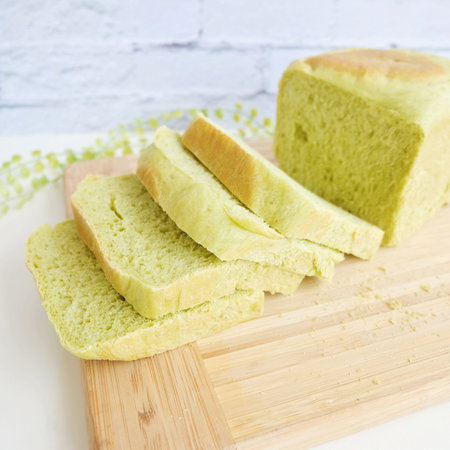 Home made pandan cakesの写真素材