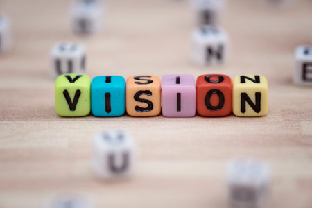 VISION, by alphabet beadsの写真素材