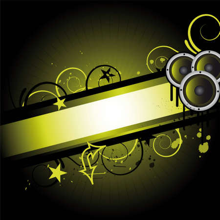 abstract party / music design with ornamentsの写真素材