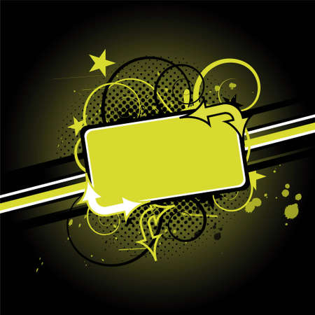 abstract green background with design elementsの写真素材