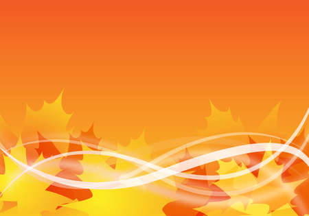 abstract autumn background design with maple leavesの写真素材