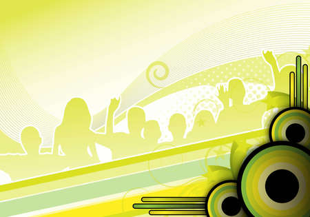 green abstract party background for designの写真素材